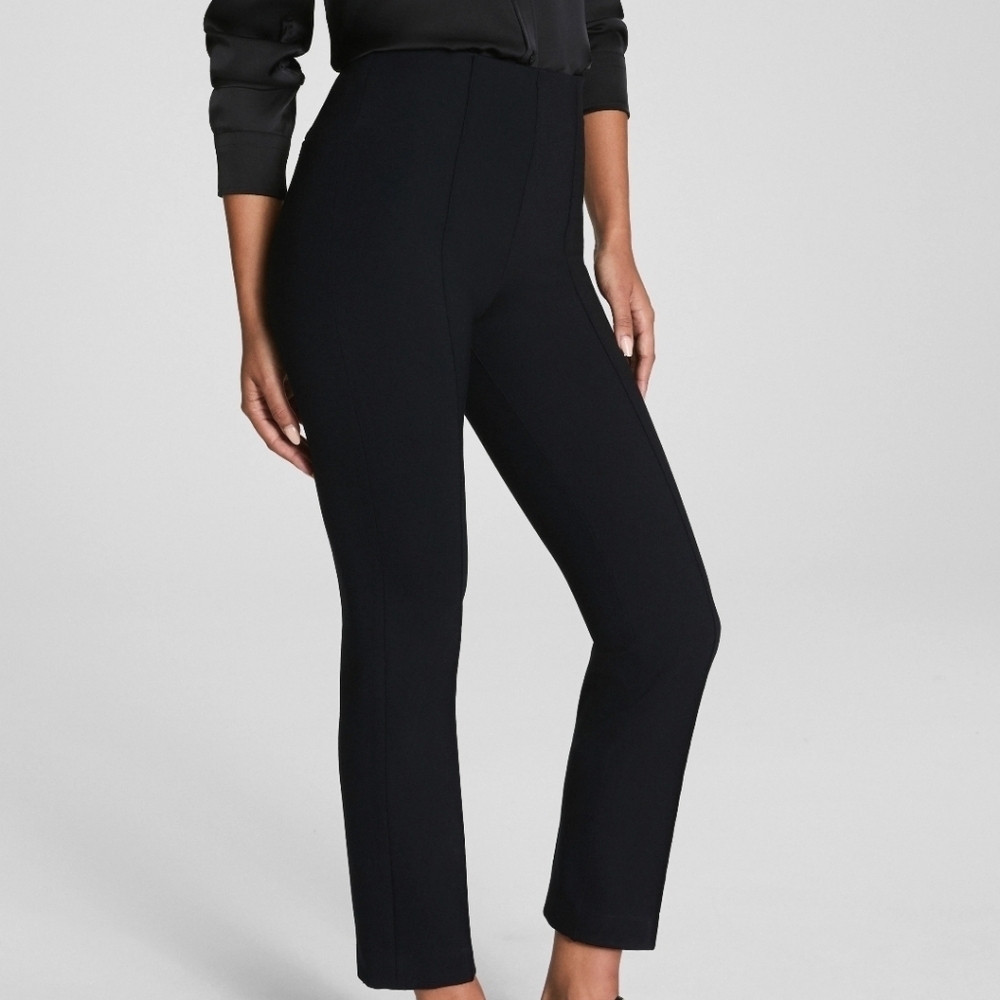 Spanx Women’s The Perfect Black Pant Ankle Back Seam Skinny S